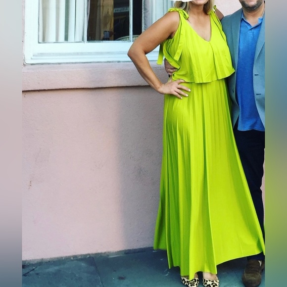 Green pleated crop maxi - Picture 10 of 10